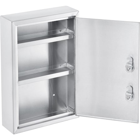 Global Industrial Stainless Steel Compact Medical Security Cabinet with Double Key Locks 670149SS